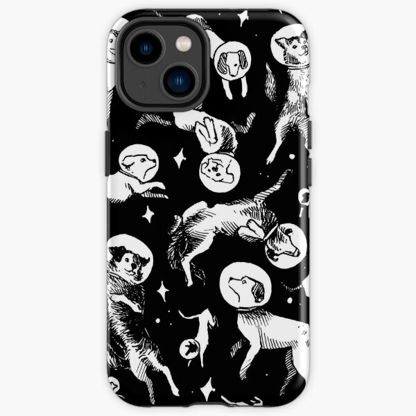 Space dogs (black background) iPhone Tough Case RB0901 product Offical galaxy Merch