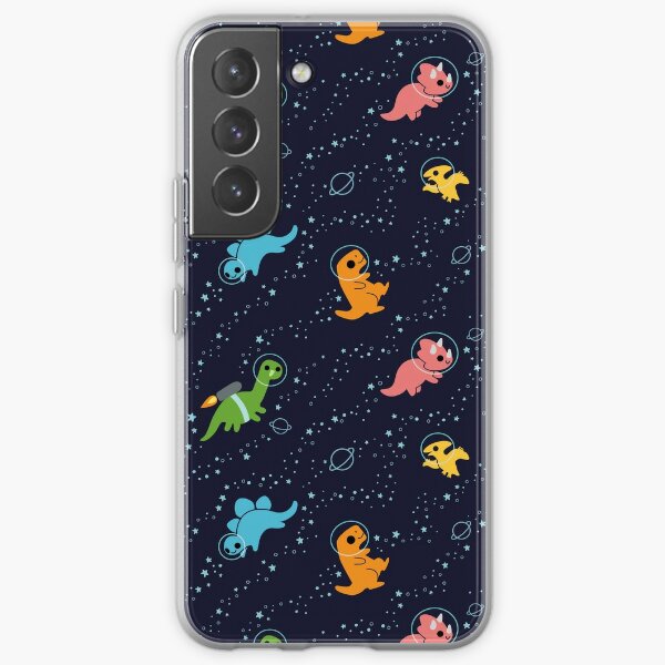 Dinosaurs In Space Pattern Samsung Galaxy Soft Case RB0901 product Offical galaxy Merch