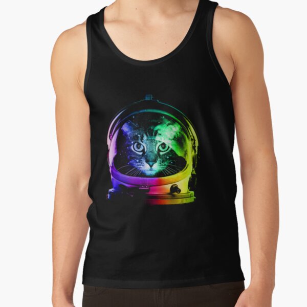 Astronaut Cat Tank Top RB0901 product Offical galaxy Merch